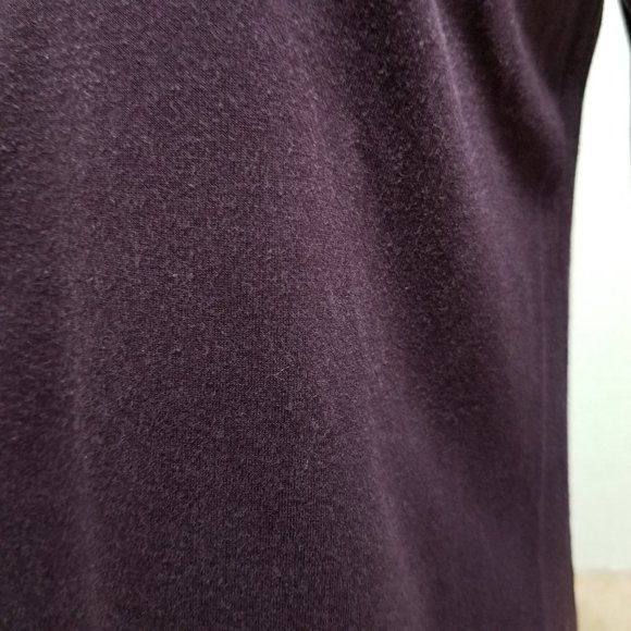 GAP top Small tie neck keyhole henley 3/4 sleeve solid color - Picture 8 of 11